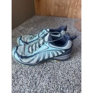 Merrell Women's Siren Edge 3 Waterproof Athletic Trail Shoe Navy/Wave 8